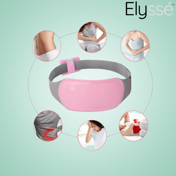 Cinturon masajeador calefactado para dolores menstruales y cólicos